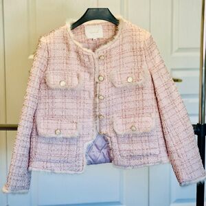 Pinky Chanel Style Coat with thin cotton inside